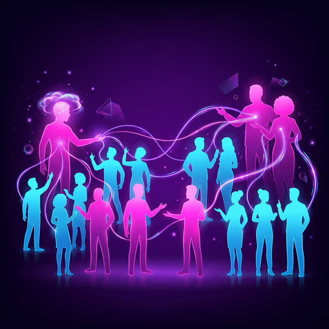 Emelina Aviléz con emprendedores y empresas